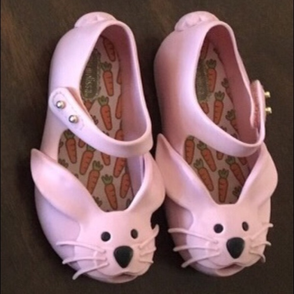 Mini Melissa Ultragirl Pink Bunnies size 7